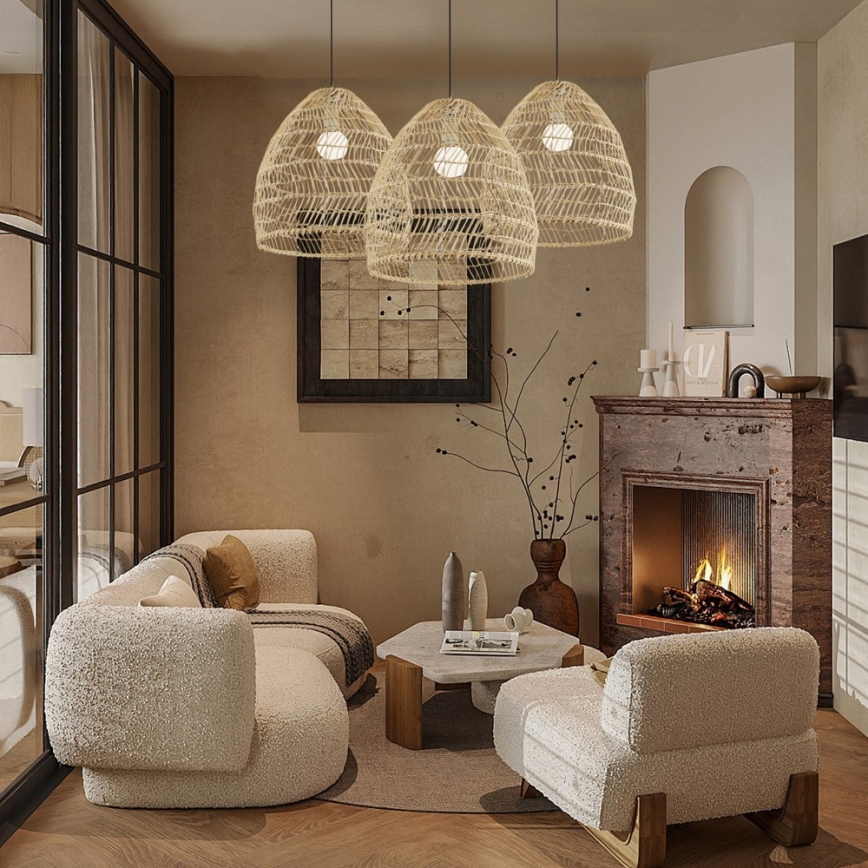Pendant lamp on cord BOHO DELICADO 1xE27/40W/230V Ø 38 cm