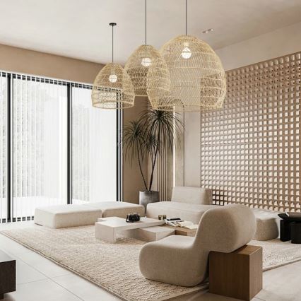 Pendant lamp on cord BOHO DELICADO 1xE27/40W/230V Ø 38 cm