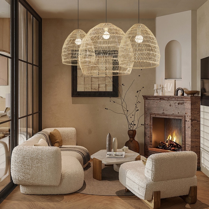 Pendant lamp on cord BOHO DELICADO 1xE27/40W/230V Ø 38 cm