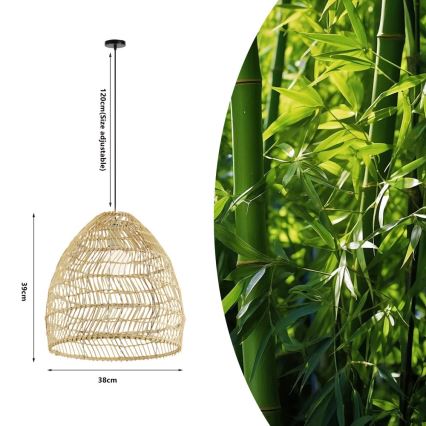 Pendant lamp on cord BOHO DELICADO 1xE27/40W/230V Ø 38 cm