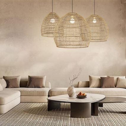 BOHO DELICADO Cable Pendant Light 1xE27/40W/230V Ø 60 cm