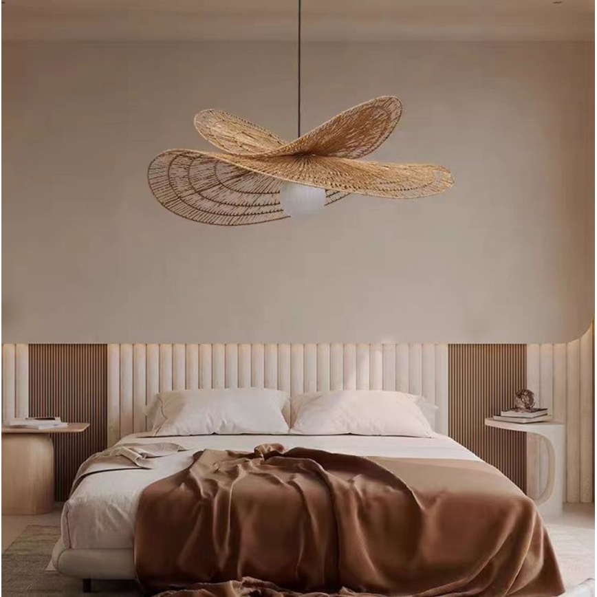 Chandelier on a string MARIPOSA 1xE27/40W/230V d. 80 cm jute