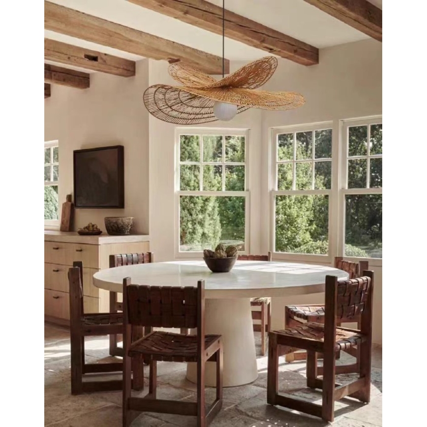 Chandelier on a string MARIPOSA 1xE27/40W/230V d. 80 cm jute