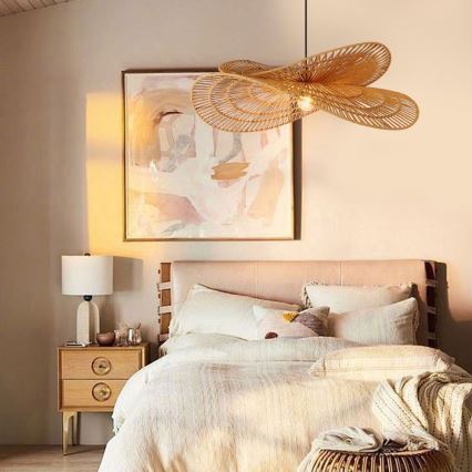 Chandelier on a string MARIPOSA 1xE27/40W/230V d. 80 cm jute