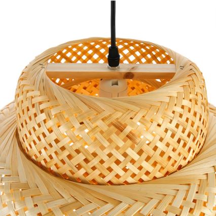 Chandelier on a string HILO 1xE27/40W/230V d. 47 cm bamboo