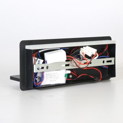 Immax 08287L - LED Wall spotlight with shelf, USB port and wireless charging Be PREPARE LED/3W/230V + LED/3W black