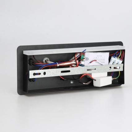 Immax 08288L - LED Wall spotlight with shelf, USB port and wireless charging Be PREPARE LED/3W/230V + LED/3W black