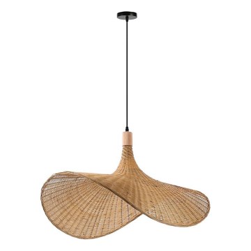 Immax 08290L - Chandelier on a string SOMBRERO 1xE27/40W/230V d. 80 cm rattan