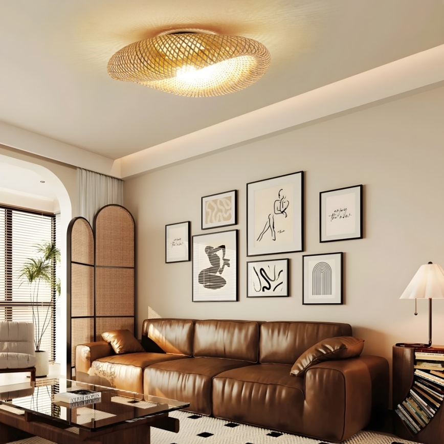 Ceiling light BOHO HILO 1xE27/40W/230V Ø 80 cm