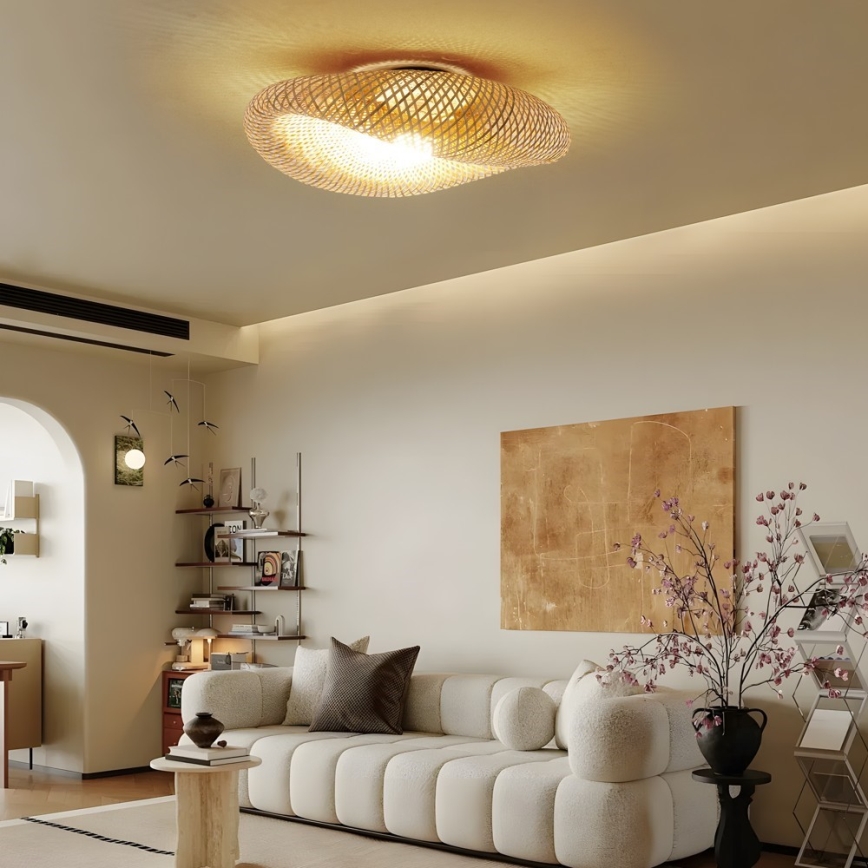Ceiling light BOHO HILO 1xE27/40W/230V Ø 80 cm