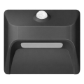 Immax 08307L - LED Rechargeable Stair Light with Sensor STEP LIGHT LED/0.3W/3.7V 2200 mAh IP53 black