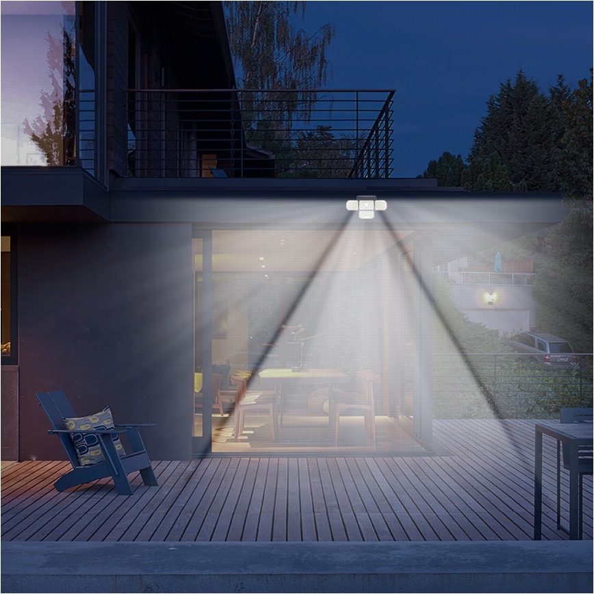 LED Solar wall light with a sensor LED/5W/5,5V IP65