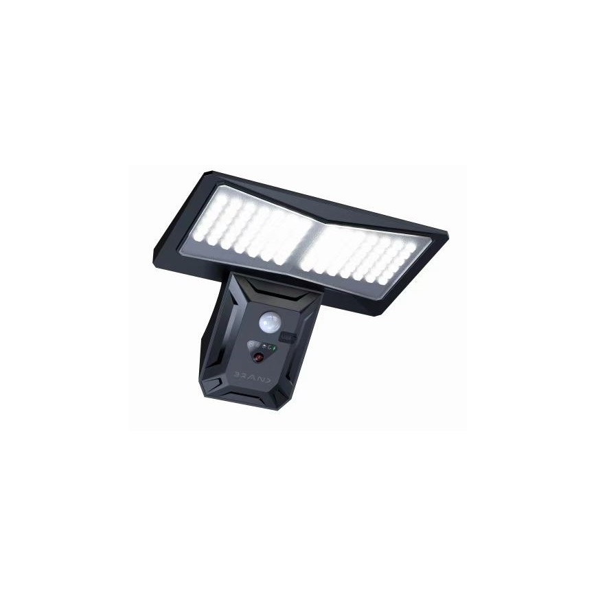 LED Solar wall light with sensor LED/2,6W/5,5V IP65 black