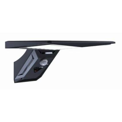 LED Solar wall light with sensor LED/2,6W/5,5V IP65 black
