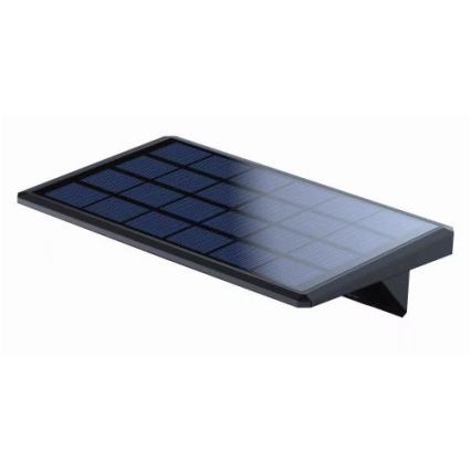 LED Solar wall light with sensor LED/2,6W/5,5V IP65 black