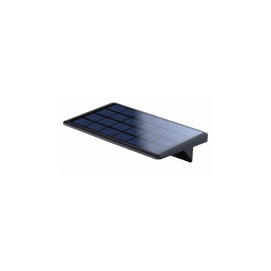 LED Solar wall light with sensor LED/2,6W/5,5V IP65 black