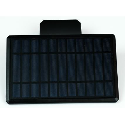 LED Solar wall light with sensor LED/2,6W/5,5V IP65 black