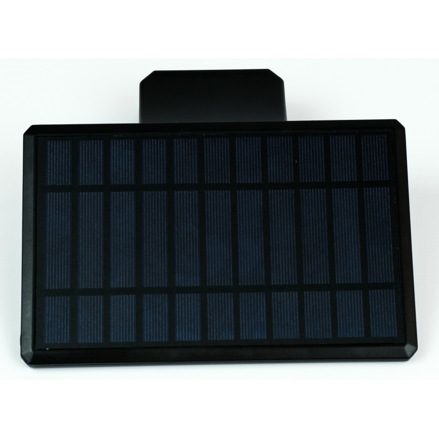 LED Solar wall light with sensor LED/2,6W/5,5V IP65 black