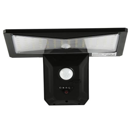 LED Solar wall light with sensor LED/2,6W/5,5V IP65 black