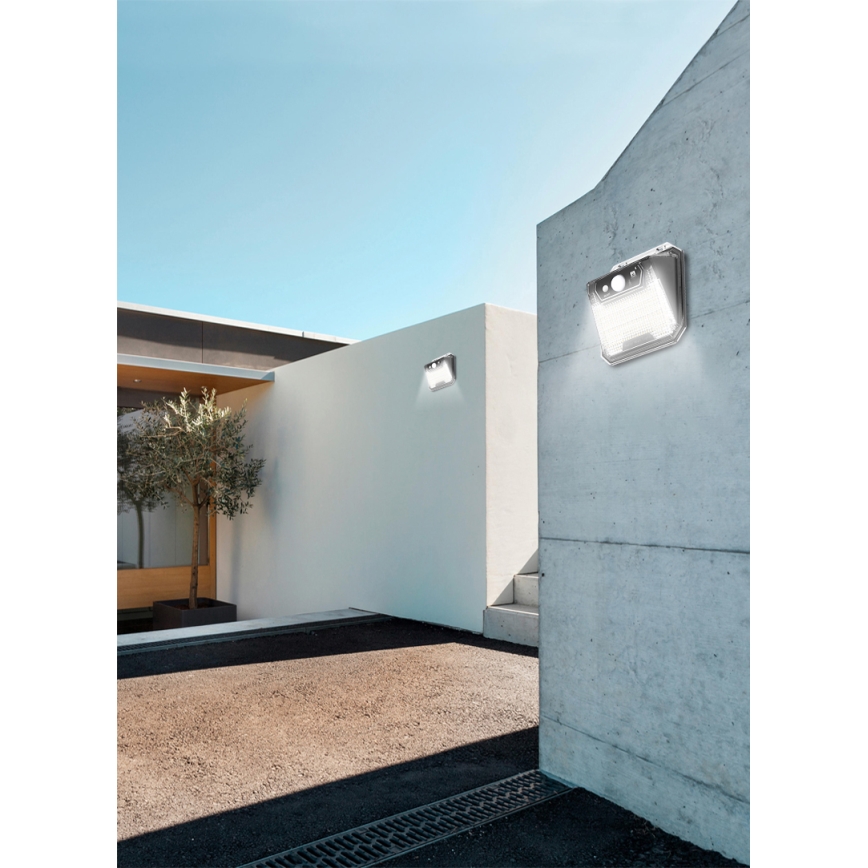 LED Solar wall light with a sensor LED/3W/5,5V IP65