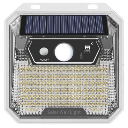 LED Solar wall light with a sensor LED/3W/5,5V IP65