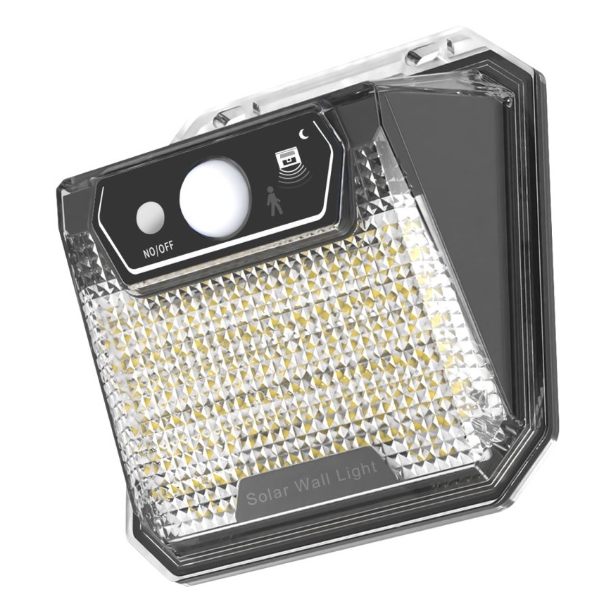LED Solar wall light with sensor LED/3W/5,5V IP65 1200 mAh