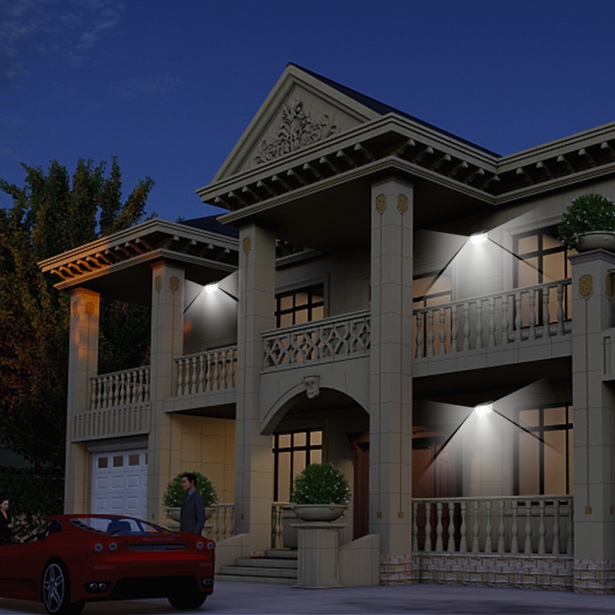 LED Solar wall light with a sensor LED/4W/5,5V IP65