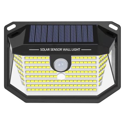 LED Solar wall light with a sensor LED/4W/5,5V IP65