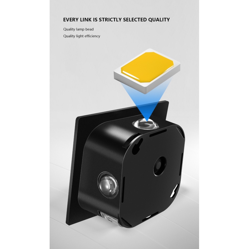 LED Solar wall light with a sensor LED/2W/5V IP54