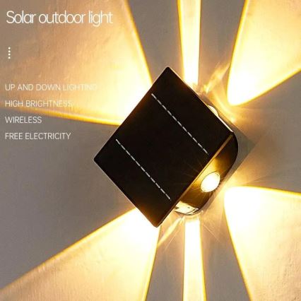 LED Solar wall light with a sensor LED/2W/5V IP54