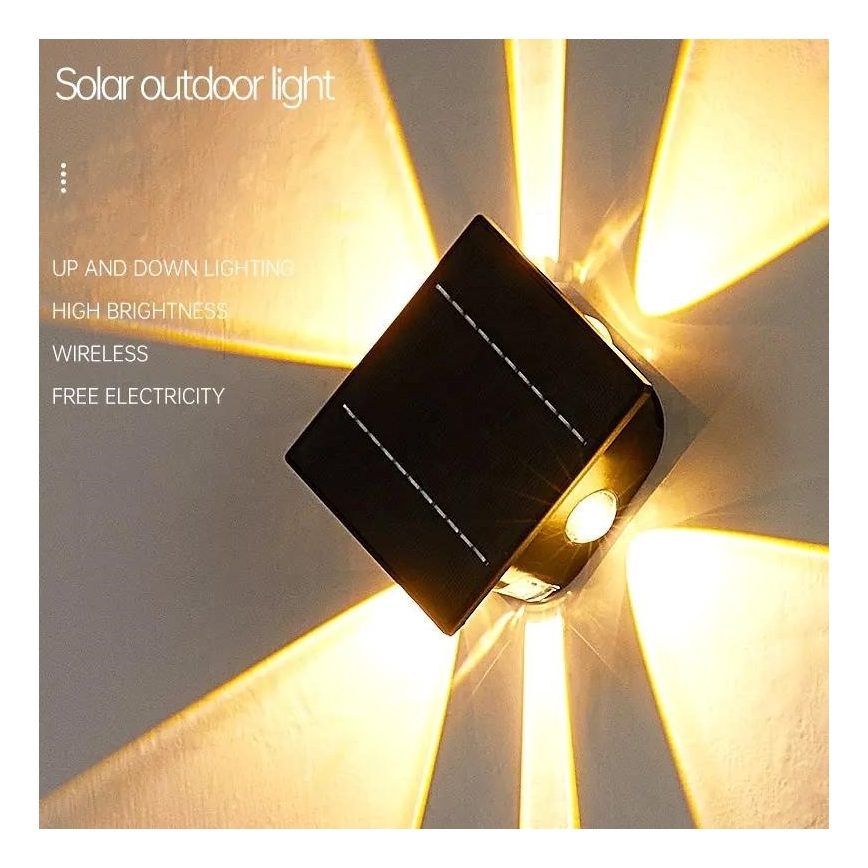 LED Solar wall light with a sensor LED/2W/5V IP54