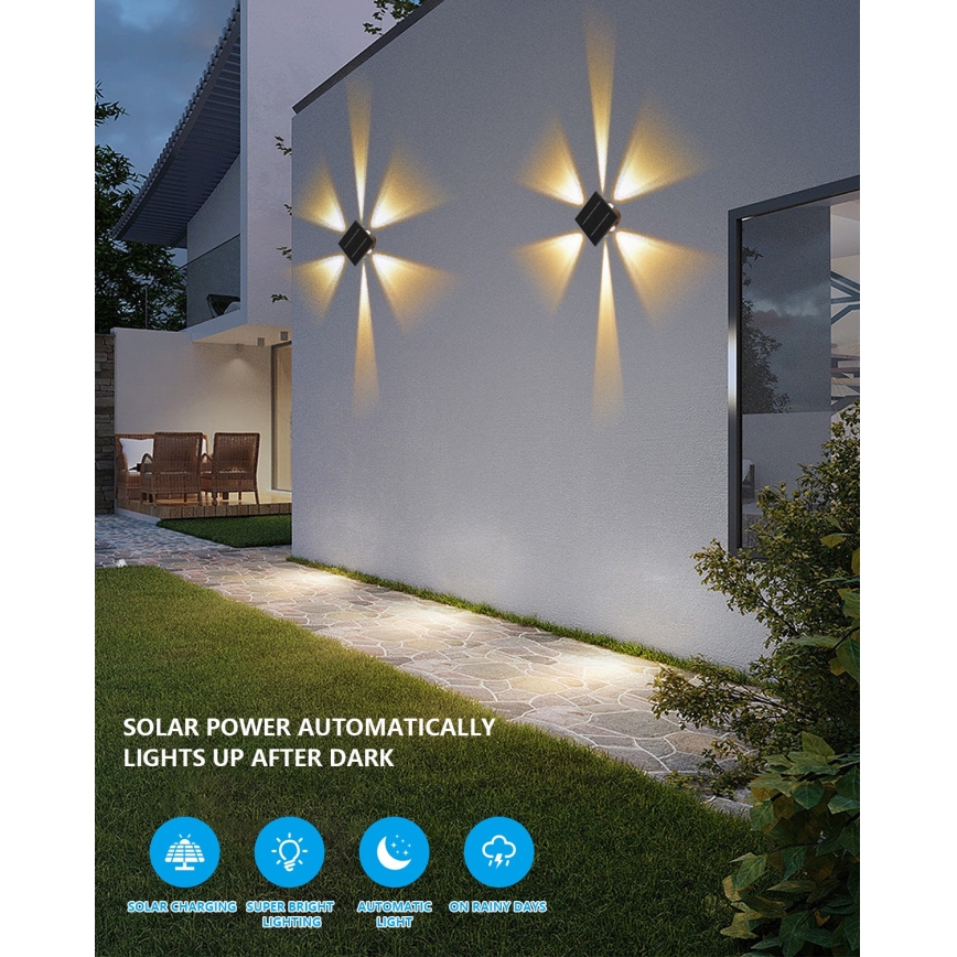 LED Solar wall light with a sensor LED/2W/5V IP54