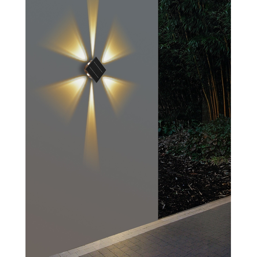 LED Solar wall light with a sensor LED/2W/5V IP54