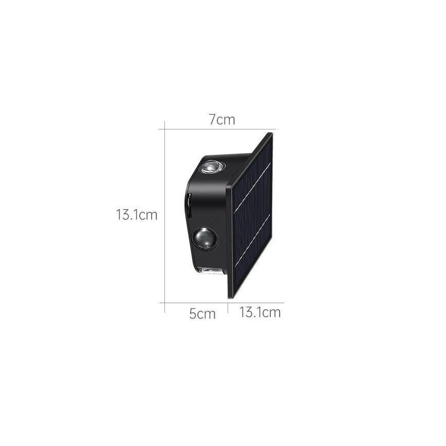 LED Solar wall light with a sensor LED/2W/5V IP54