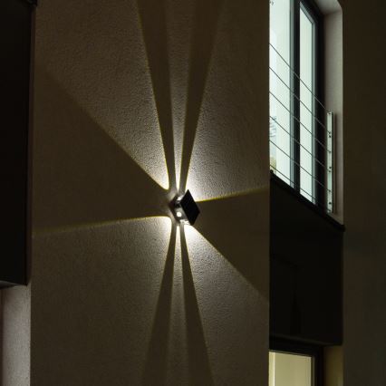LED Solar wall light with a sensor LED/2W/5V IP54