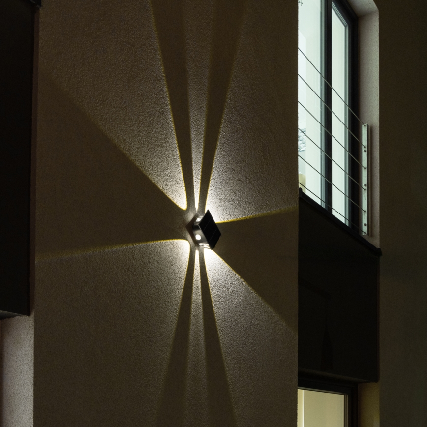 LED Solar wall light with a sensor LED/2W/5V IP54