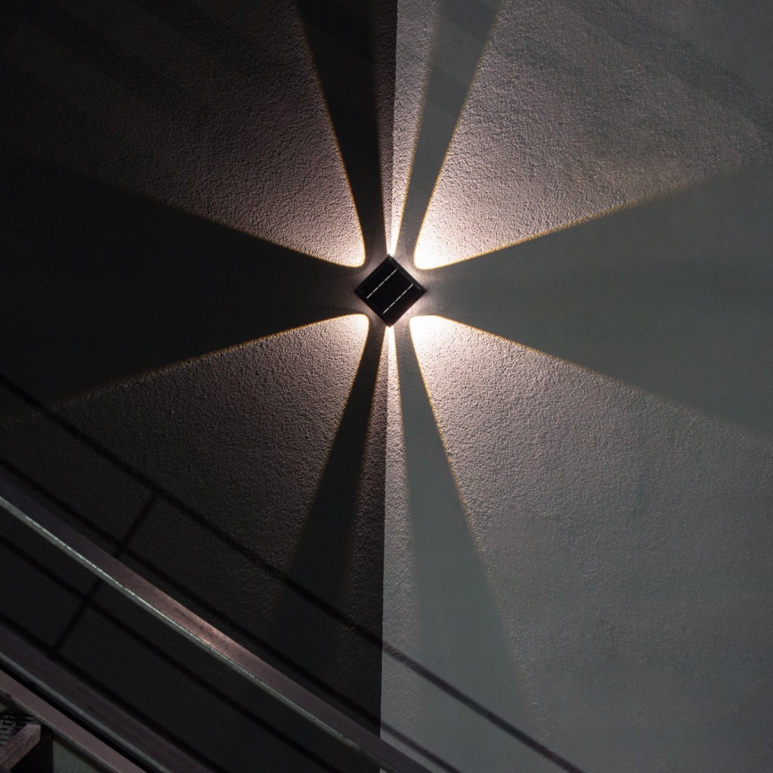 LED Solar wall light with a sensor LED/2W/5V IP54