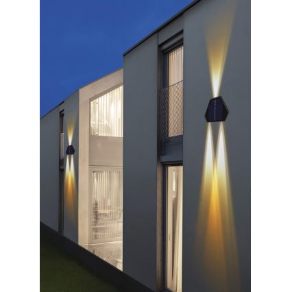LED Solar wall light with a sensor LED/2W/5V IP54
