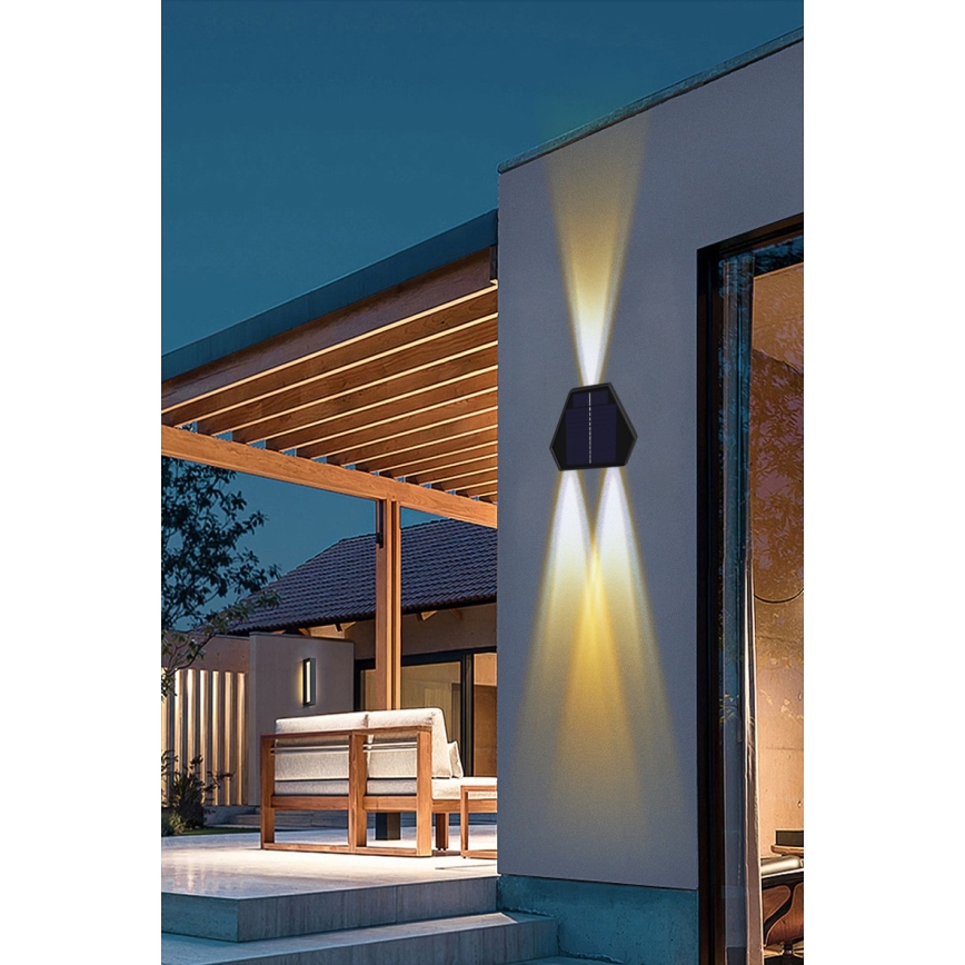 LED Solar wall light with a sensor LED/2W/5V IP54