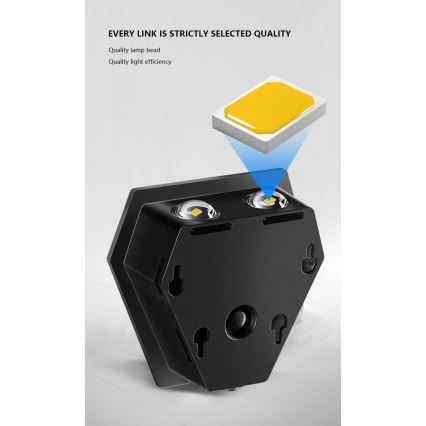 LED Solar wall light with a sensor LED/2W/5V IP54