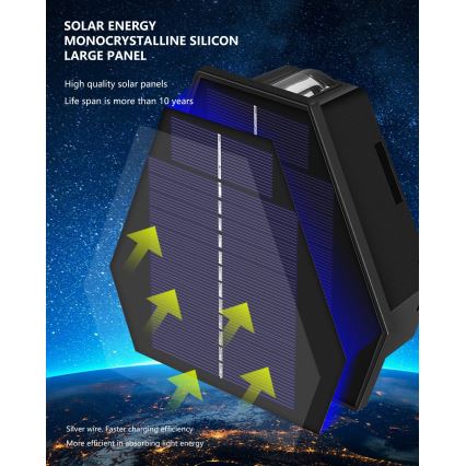 LED Solar wall light with a sensor LED/2W/5V IP54