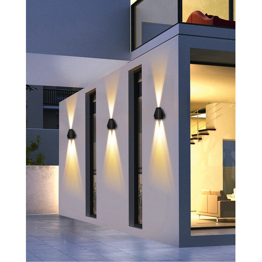 LED Solar wall light with a sensor LED/2W/5V IP54