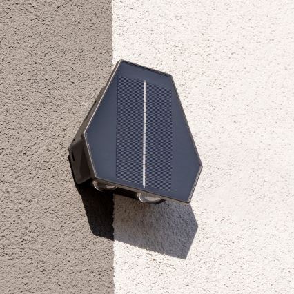 LED Solar wall light with a sensor LED/2W/5V IP54