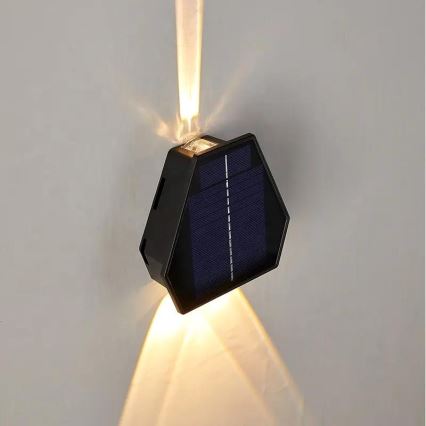 LED Solar wall light with sensor LED/2W/5V IP54 1300 mAh