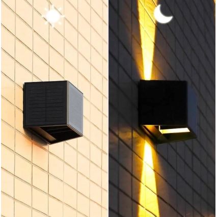LED Solar wall light with a sensor LED/2W/5V IP54