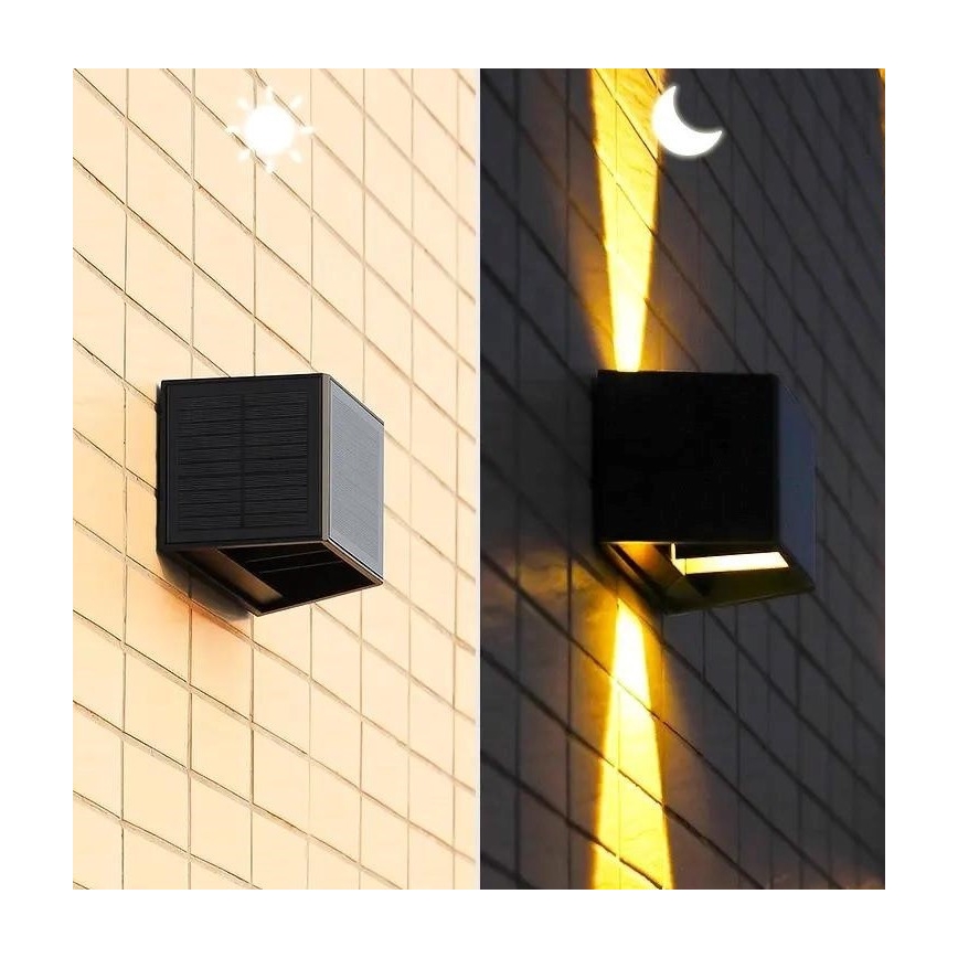 LED Solar wall light with a sensor LED/2W/5V IP54