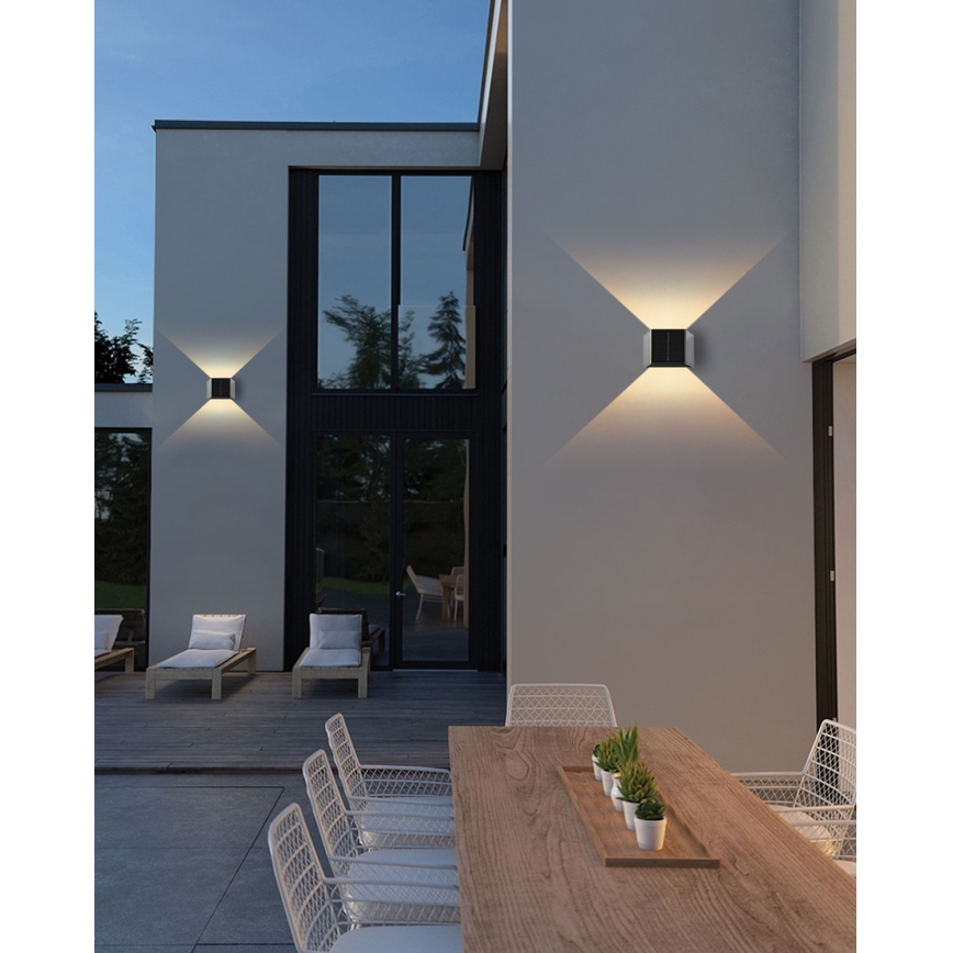 LED Solar wall light with a sensor LED/2W/5V IP54