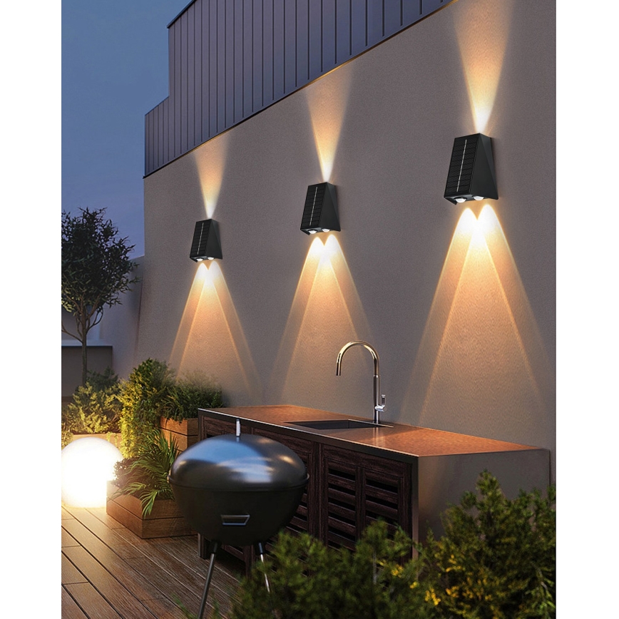 LED Solar wall light with a sensor LED/2W/5V IP54