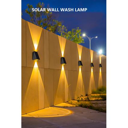 LED Solar wall light with a sensor LED/2W/5V IP54