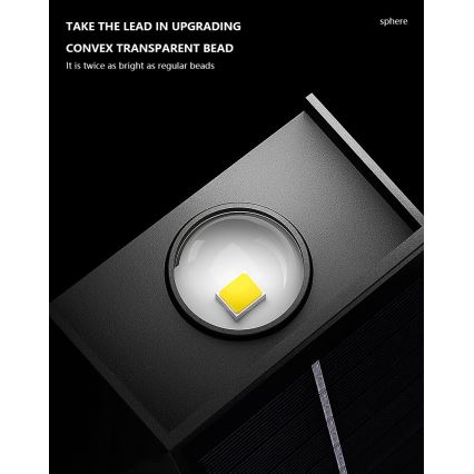 LED Solar wall light with a sensor LED/2W/5V IP54